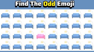 Find The Odd Emoji Out Spot The Difference To Win | Odd One Out Puzzle