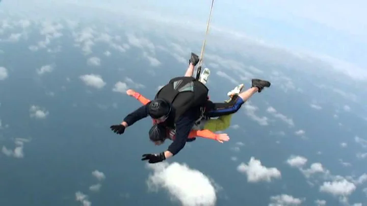 ZUMBA SKYDIVE IN GUERNSEY WITH DEBBIE DUPORT AHHHH...