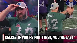 Jason Kelce gave it his all in the long snap competition 😅 | Pro Bowl Games on ESPN