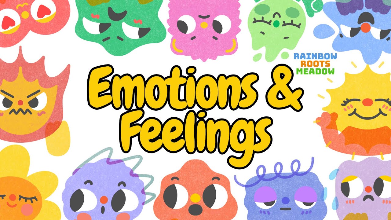 Learn Emotions & Feelings for Kids - Happy, Sad, Angry & More! | Rainbow Roots Meadow