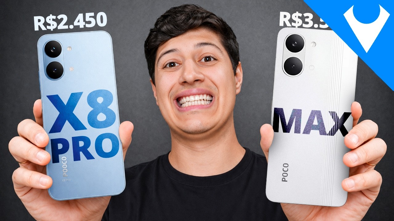 POCO X8 PRO vs POCO X8 PRO MAX qual MELHOR de VERDADE? COMPRATIVO