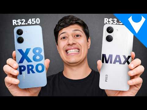 POCO X8 PRO vs POCO X8 PRO MAX qual MELHOR de VERDADE? COMPRATIVO