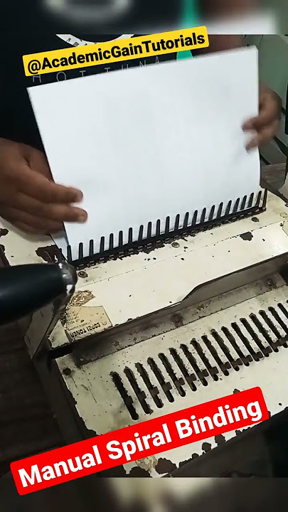 Tamerica Tashin 213PB Comb Binder and 3-Hole Punch Demo 