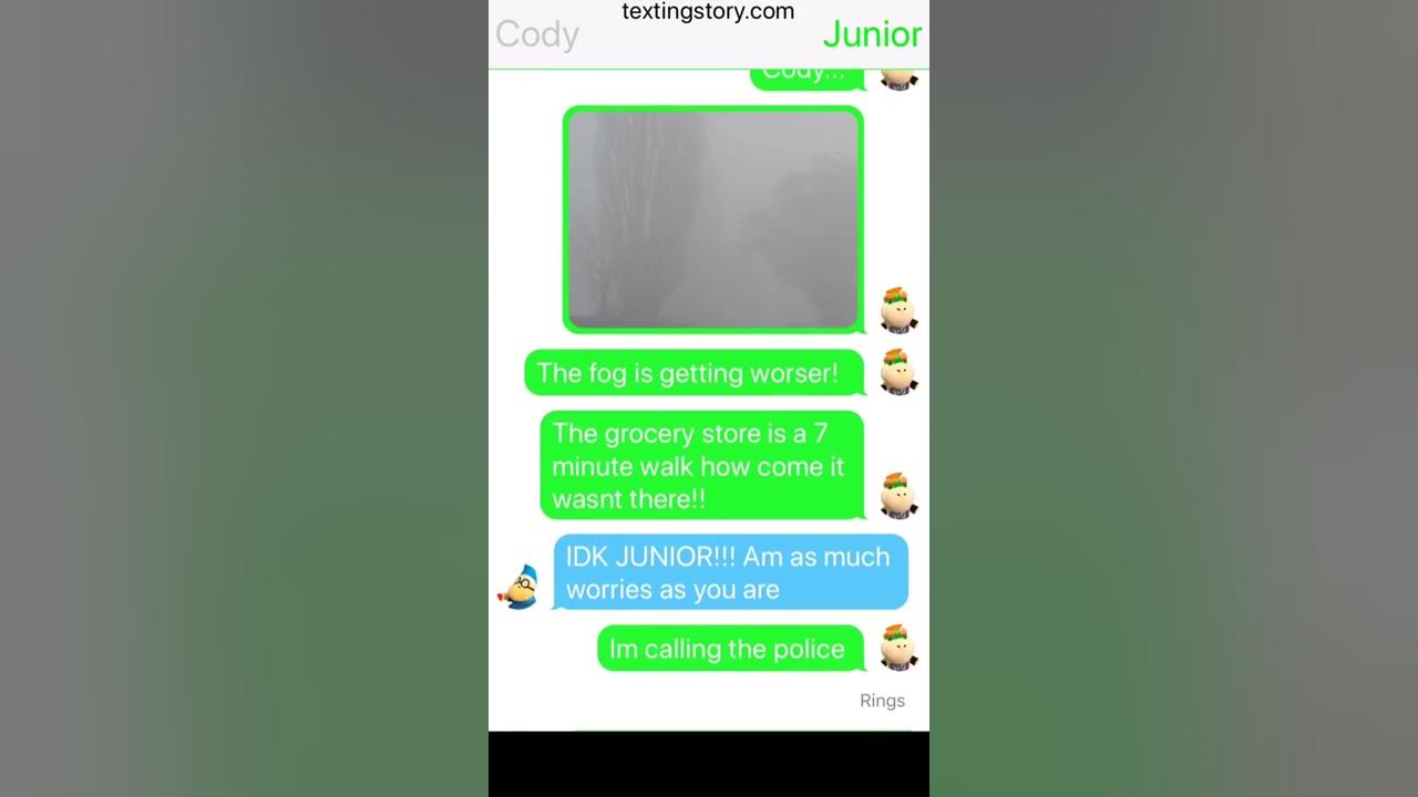 SML TEXTING STORY The FOG a short horror story. YouTube
