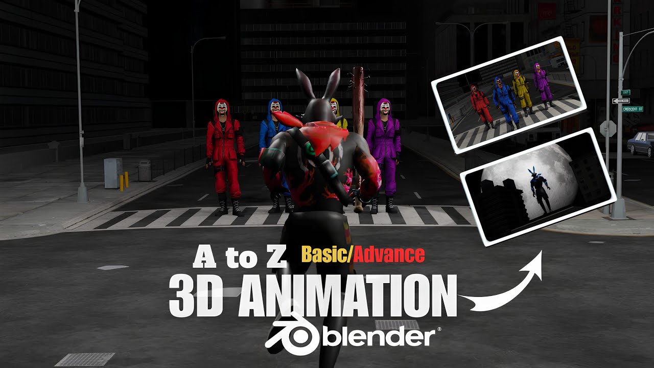 Free Fire 3D Animation in Blender | Complete Hindi Tutorial