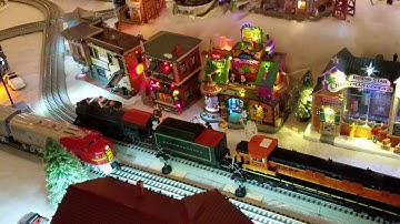 MTH CHRISTMAS SANTA FE  & PRR STEAM