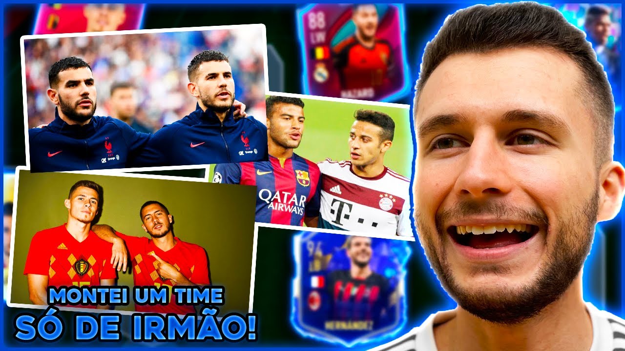 MONTEI UM TIME SÓ COM IRMÃOS NO FIFA!!! ULTIMATE TEAM