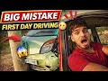 🚨Tata Nano Accident While Learning Driving😱Beginner Driver Hit Electric Pole