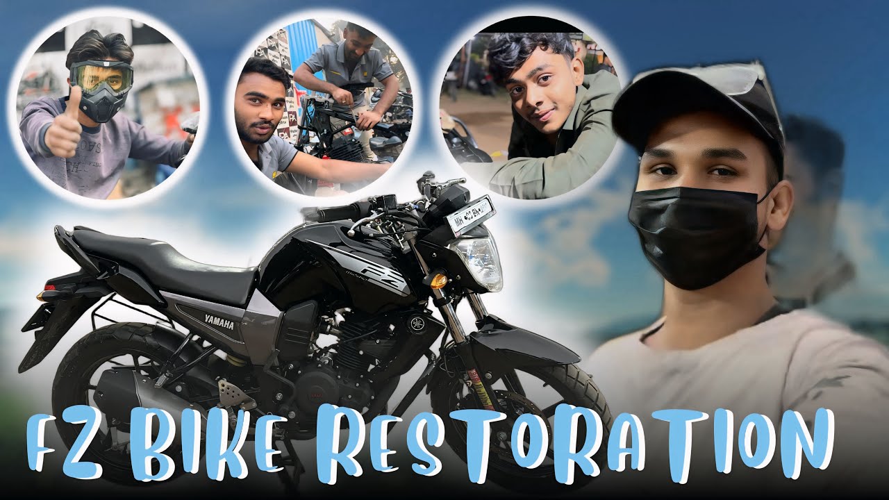 😱FZ full modify bike restoration all paint flyover ￼🤯