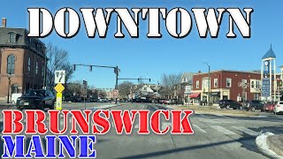 Brunswick - Maine - 4K Downtown Drive