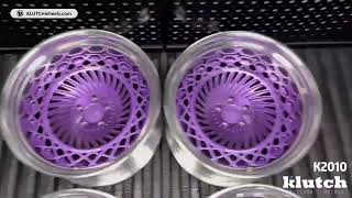 Klutchwheels K2010/K3010 | Triple Mesh Swirl + Deep Lip/Concave | Purple Widebody Charger