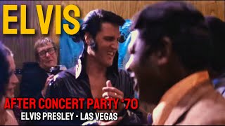 Elvis after Concert party 1970 - Elvis in his private suite at the International Hotel Las Vegas