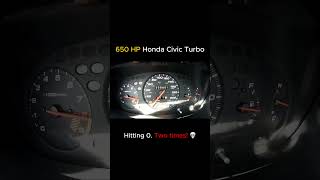 650HP Honda Civic Hits 200 And The Speedo Resets 🔥 #alnas #shorts #automobile