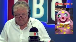 Diane Abbott and Mr Blobby on LBC [car-crash interview with Nick Ferrari]