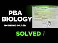 BIOLOGY PBA solved(Morning) Paper 2026| FBISE in urdu/hindi