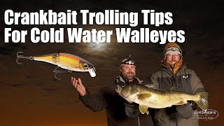 Crankbait Trolling Tips for Cold Water Walleyes (Rapala Lures)! 