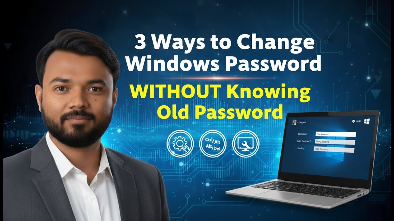 3 Ways to Change Your Computer Password | Without Knowing Old Password | Mojahid Khan