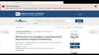 What is PubMED Web of Science How to Search Journal RANKS citations impact factors PMID DOI ENGLISH screenshot 5