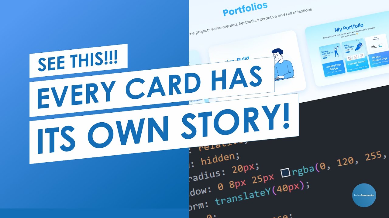 Every Card Has Its Own Story | Portfolio Gallery Hover Animation (HTML ...