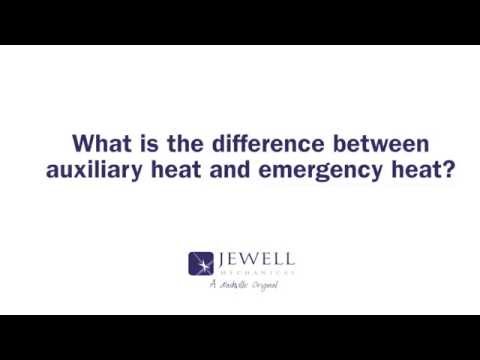 What is the difference between auxiliary heat and emergency heat?