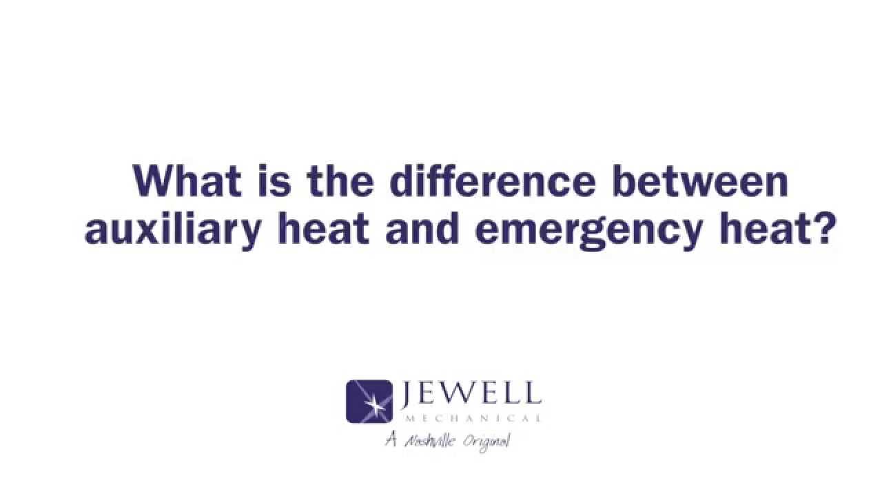 What is the difference between auxiliary heat and emergency heat? YouTube