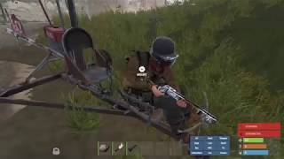 Supermorphz 'Flying' a Minicopter for the First Time! Rust screenshot 2