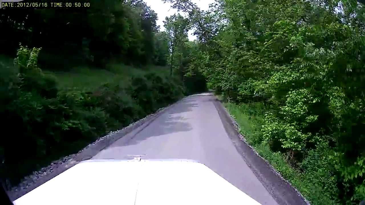 18% grade on Brock Ridge in West Virginia