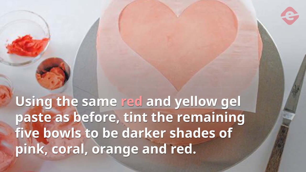 Watercolor Heart Cake YouTube