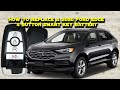 How to change a 2020 Ford Edge 4 Button Smart Key Remote Battery
