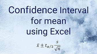 Hypothesis Testing & Estimation in Excel - YouTube