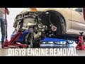 CIVIC ENGINE REMOVAL | D16Y8 out