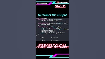 DAY - 10 Tell me the output of this code | Java Quiz Question | Daily Quiz Challenge | Ampire #java