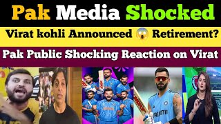 Virat kohli Announced 😱 Retirement?| Pak Public Shocking reaction on Virat kohli| Pakistani Reaction