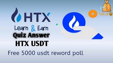 USDT Quiz || HTX Learn and Earn | Quiz for HTX | HTX USDT Quiz Answers| HTX Quiz Answers| Quiz Ans|