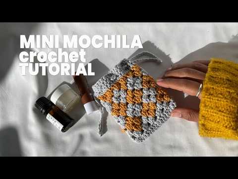 Cómo tejer una Mini Mochila Floral a Crochet | Punto Granny Dos Colores