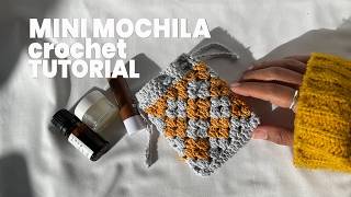 Cómo tejer una Mini Mochila Floral a Crochet | Punto Granny Dos Colores