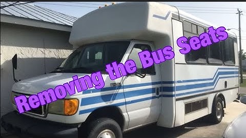 Shuttlebus conversion - Episode 8 - Removing the Bus Seats