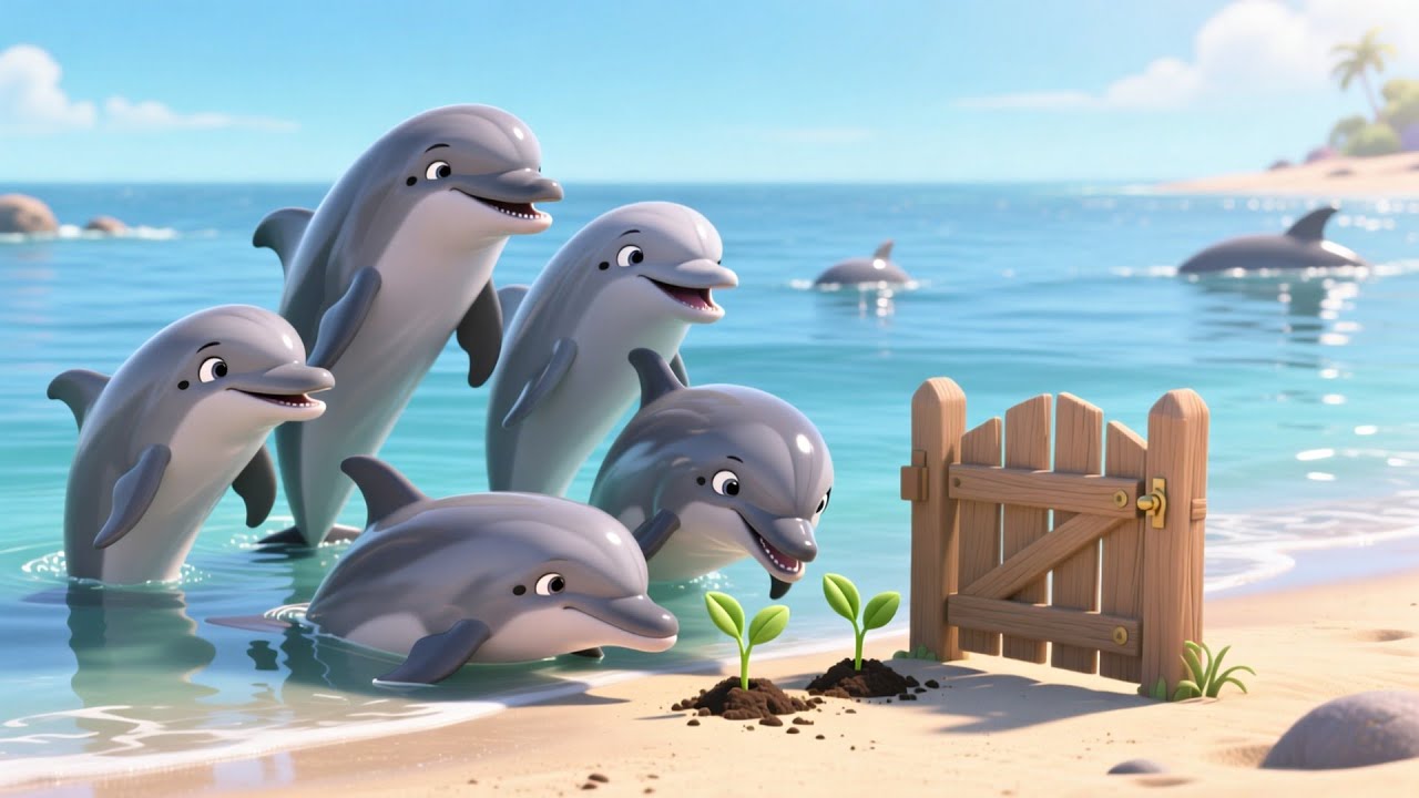 Dolphin Earth Day Shapes 🐬🌍🔷 | Fantasy Song for Kids | Learn Shapes and Gentle Earth Day Counting