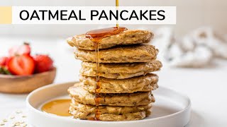 OATMEAL PANCAKES | healthy recipe without banana image