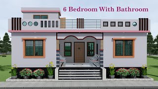 6 bedrooms simple village house plans | beautiful home plan8676877533IFor Two Brother  @My home plan