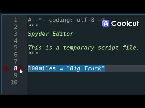 Python Basics: How to name variables in Python?