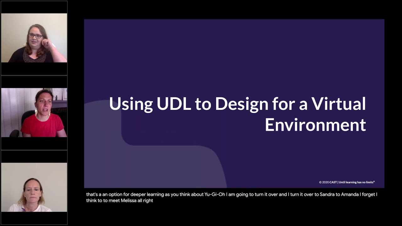 Webinar 3 UDL in a Virtual Platform - May 13, 2020 - YouTube