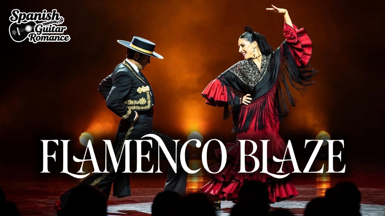 Flamenco Blaze • 1 Hour Spanish Guitar Trio Instrumental for Fire & Andalusian Passion