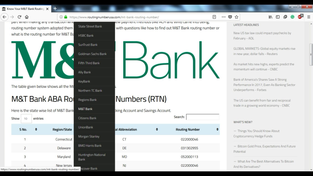 T me bank page. Bank ABA number example. M&T Bank. T Bank. ABA routing number.