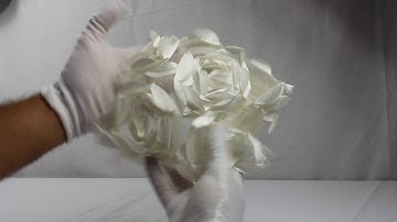 ifabric.com Rosette Mesh Satin Fabric