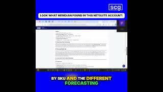 Stop Exporting NetSuite Data to Excel for Forecasting | Meridian AI #scgteam
