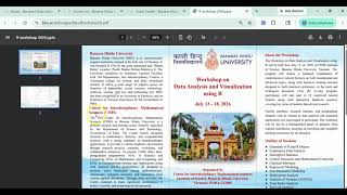Workshop on Data Analysis &amp; Visualization using R by BHU