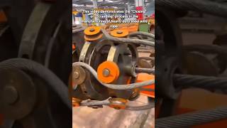 ​Massive Industrial Machine Twisting Heavy-Duty Steel Wire Rope | Manufacturing Process