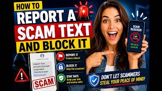 How to report a scam text and block it