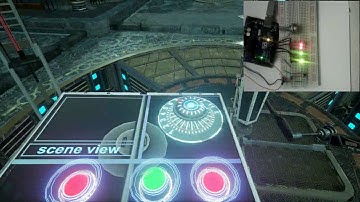 Ue4 level with the panel for adjustment (dimmer of leds)